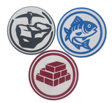 Resource-Themed Coaster Set – Strategy Board Game Inspired (6 Designs)