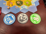 Resource-Themed Coaster Set – Strategy Board Game Inspired (6 Designs)