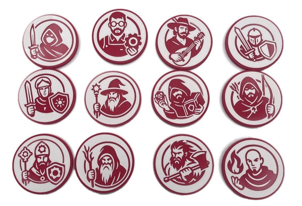 RPG Class Coasters — Male Adventurer Set