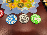 Resource-Themed Coaster Set – Strategy Board Game Inspired (6 Designs)