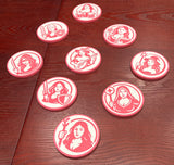 RPG Class Coasters — Female Adventurer Set