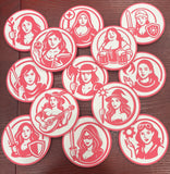 RPG Class Coasters — Female Adventurer Set