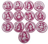 RPG Class Coasters — Female Adventurer Set