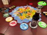 Resource-Themed Coaster Set – Strategy Board Game Inspired (6 Designs)