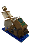 3D Printed Full-Color Sinking Pirate Ship Dice Tower - Customizable, Pre-Assembled