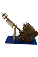 3D Printed Full-Color Sinking Pirate Ship Dice Tower - Customizable, Pre-Assembled